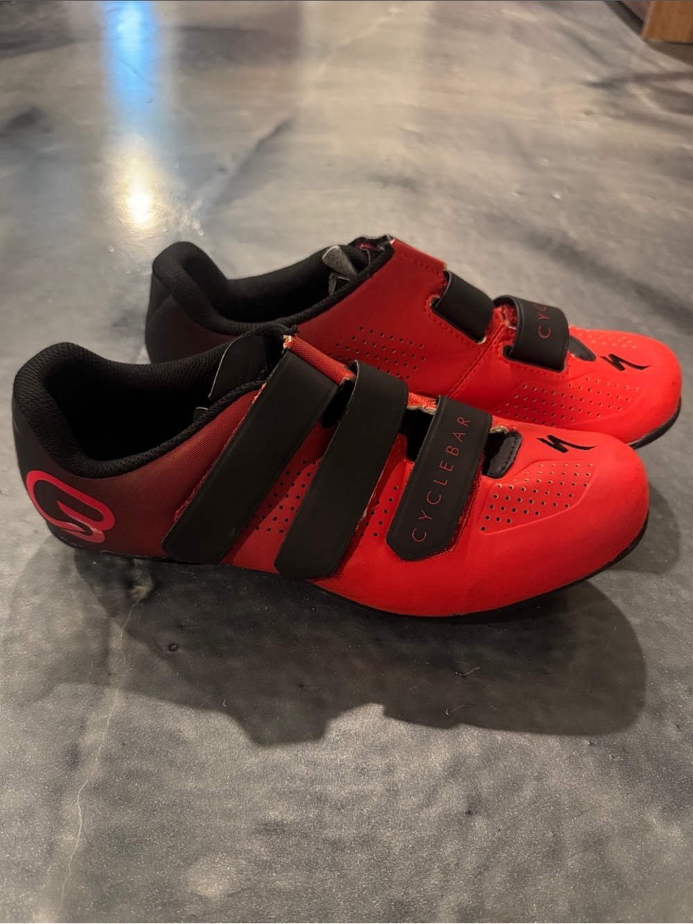 Specialized Torch 1.0 Cyclebar Red and Black Indoor Cycling Shoes US 7.5 / EU 40